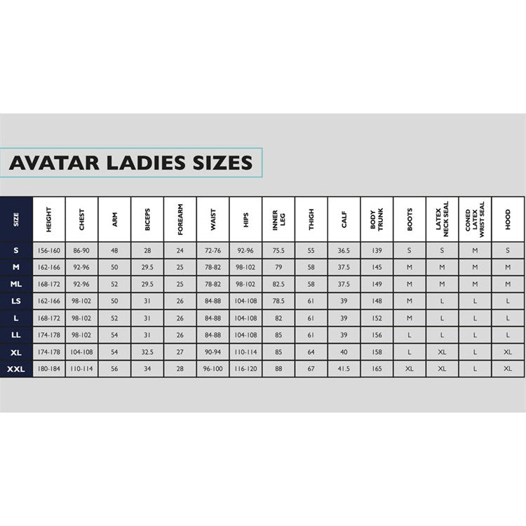 Avatar 101 Drysuit Lady-Drysuits- by Avatar-Divemaster Scuba Nottingham