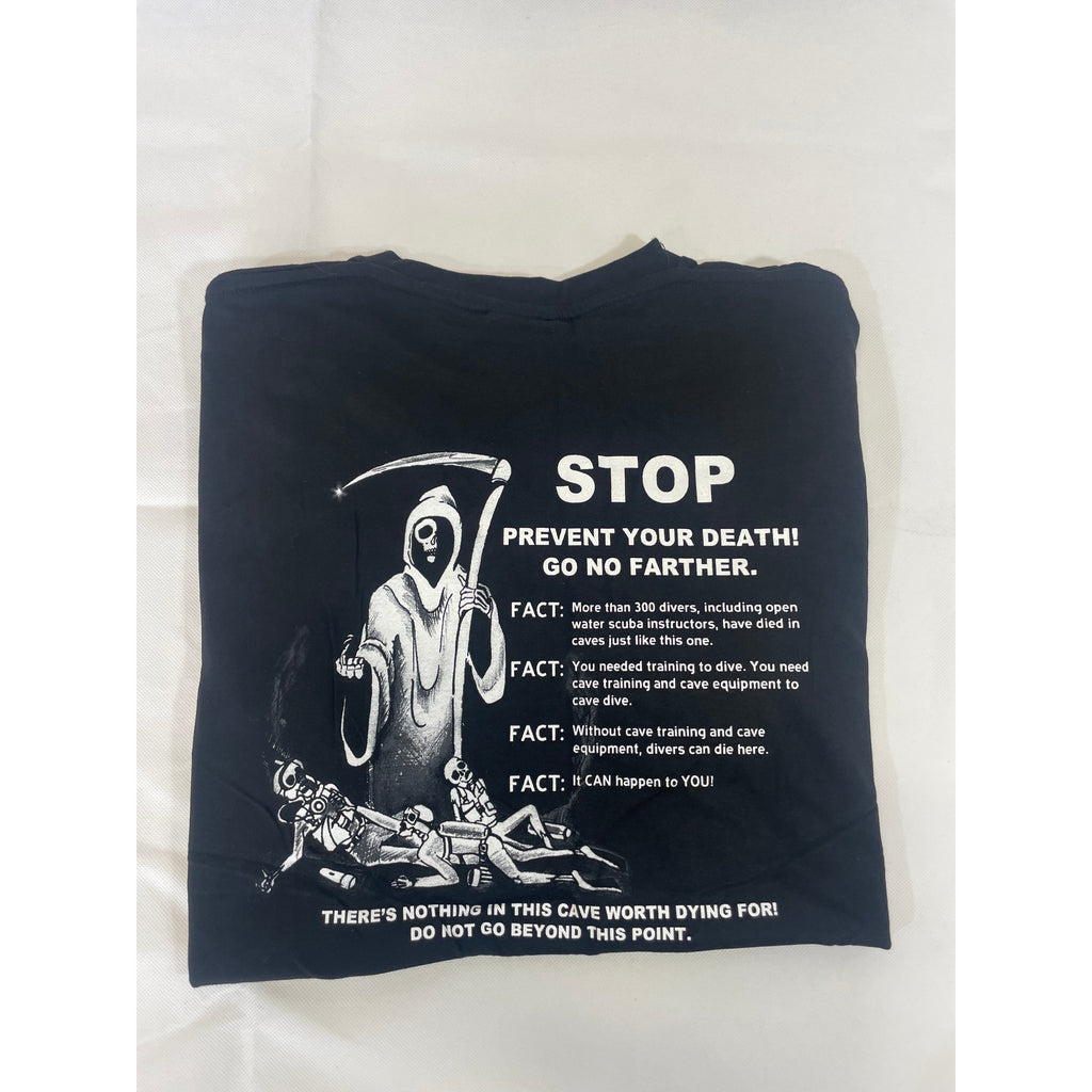 Santi prevent your death t-shirt-Santi Sale- by Divemaster Scuba Nottingham-Divemaster Scuba Nottingham