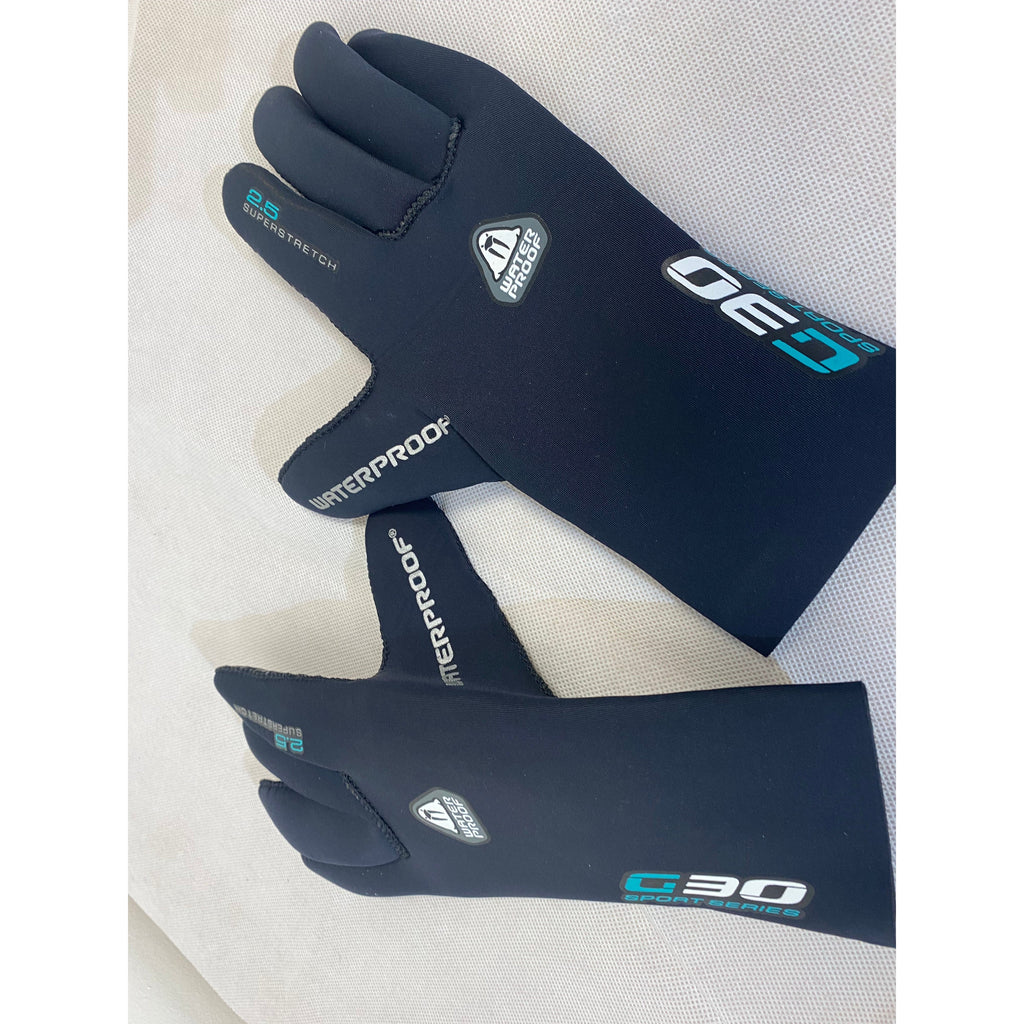 AS NEW Waterproof G30 Sport Series Wet Gloves-Sale- by Divemaster Scuba Nottingham-Divemaster Scuba Nottingham