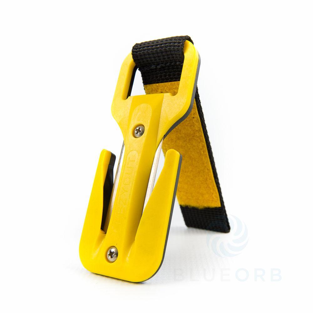 Eezycut Trilobite Flexi Mount-Cutting Tools- by Nautilus-Yellow/Black/Yellow Velcro-Divemaster Scuba Nottingham