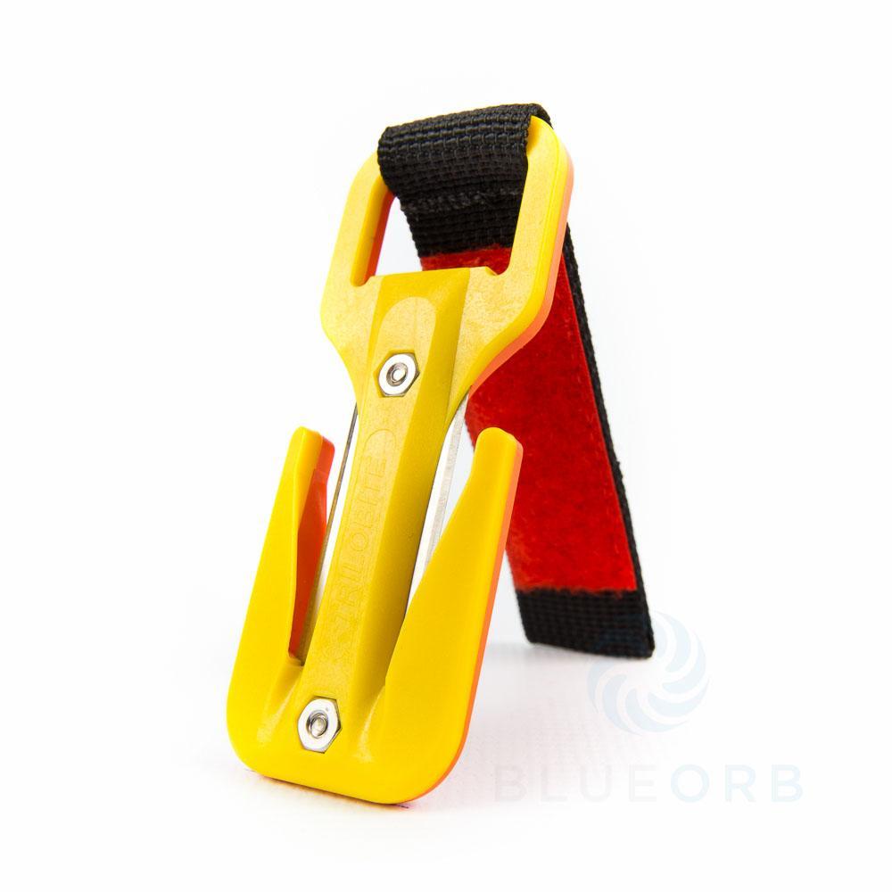 Eezycut Trilobite Harness Mount-Cutting Tools- by Nautilus-Yellow/Orange/Orange Velcro-Divemaster Scuba Nottingham