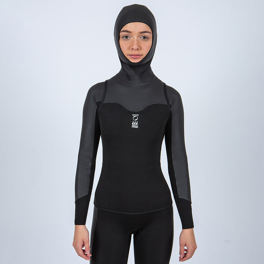 Fourth Element Woman's RF2 Hooded Jacket 6/5/4mm-Freediving Suit- by Fourth Element-Divemaster Scuba Nottingham
