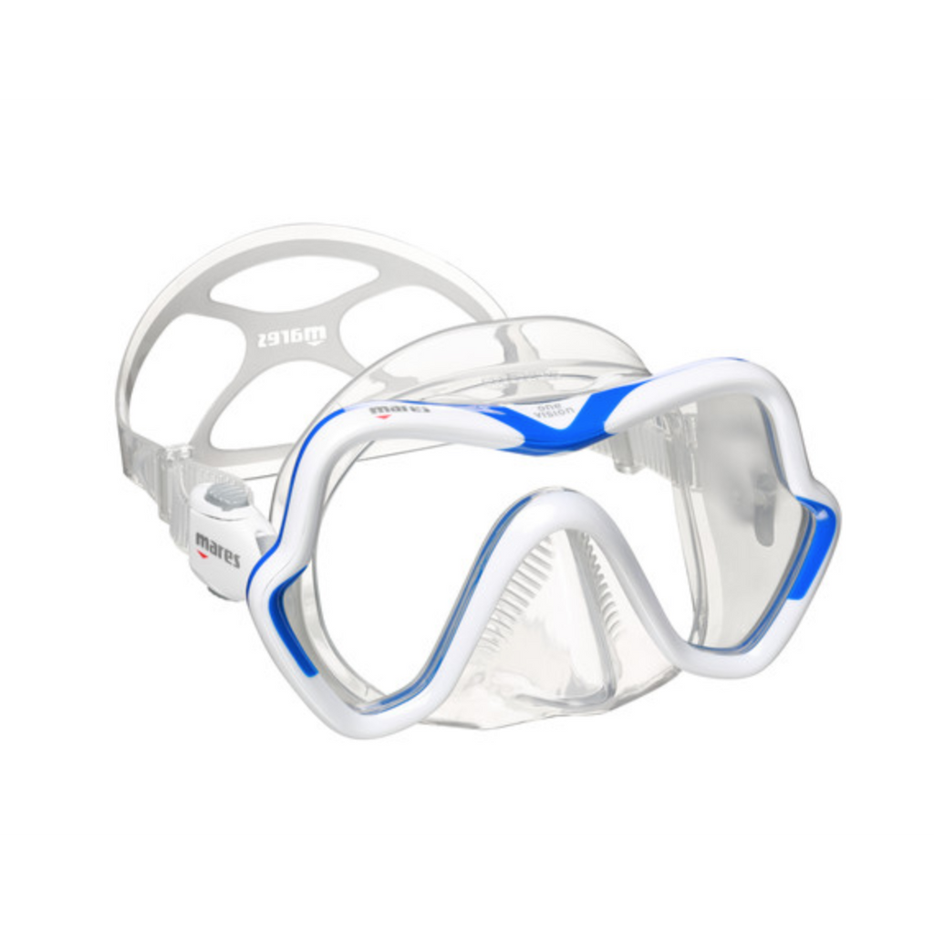 Mares One Vision Mask-Masks- by Mares-Clear/Blue-Divemaster Scuba Nottingham