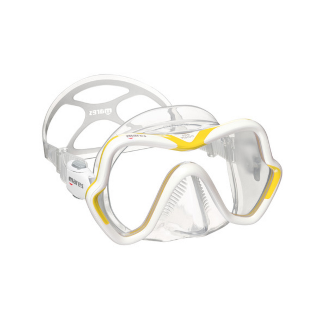 Mares One Vision Mask-Masks- by Mares-Clear/Yellow-Divemaster Scuba Nottingham