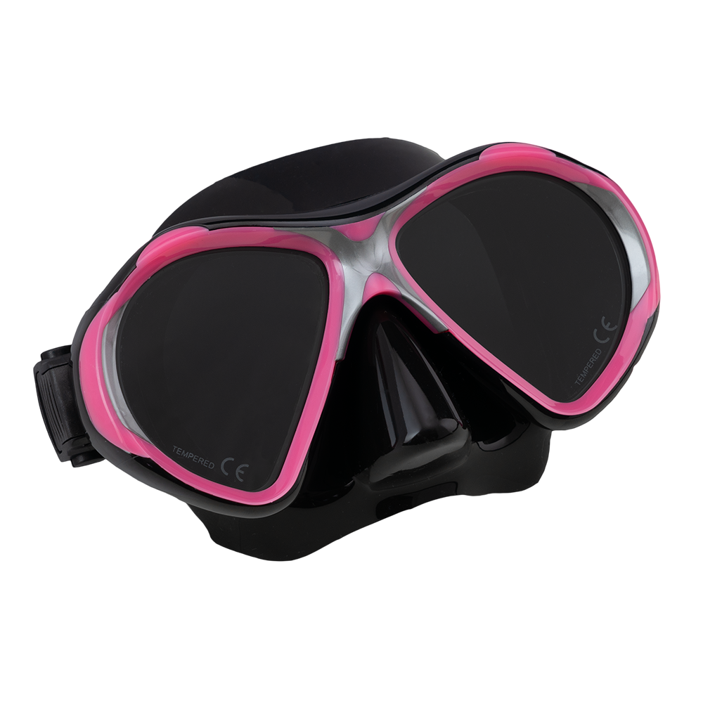 Scuba Force Vision II-Masks- by Scuba Force-Black-Pink-Divemaster Scuba Nottingham