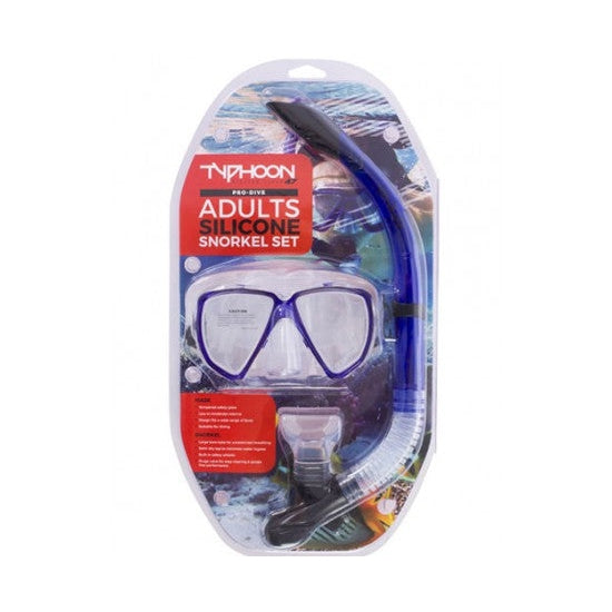 Typhoon Pro Adult Mask And Snorkel Combo Set-Mask & Snorkel Sets- by Typhoon-Divemaster Scuba Nottingham
