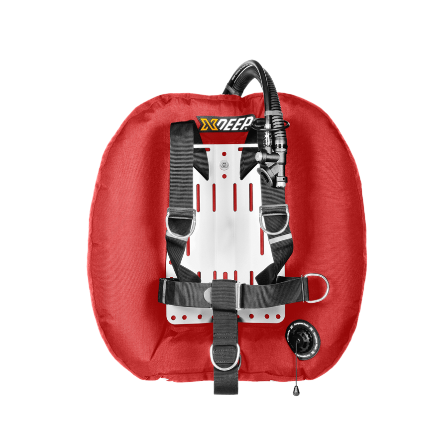 XDEEP Hydros Wing System-BCDs & Wings- by XDeep-40lbs-Aluminium-Red-Divemaster Scuba Nottingham