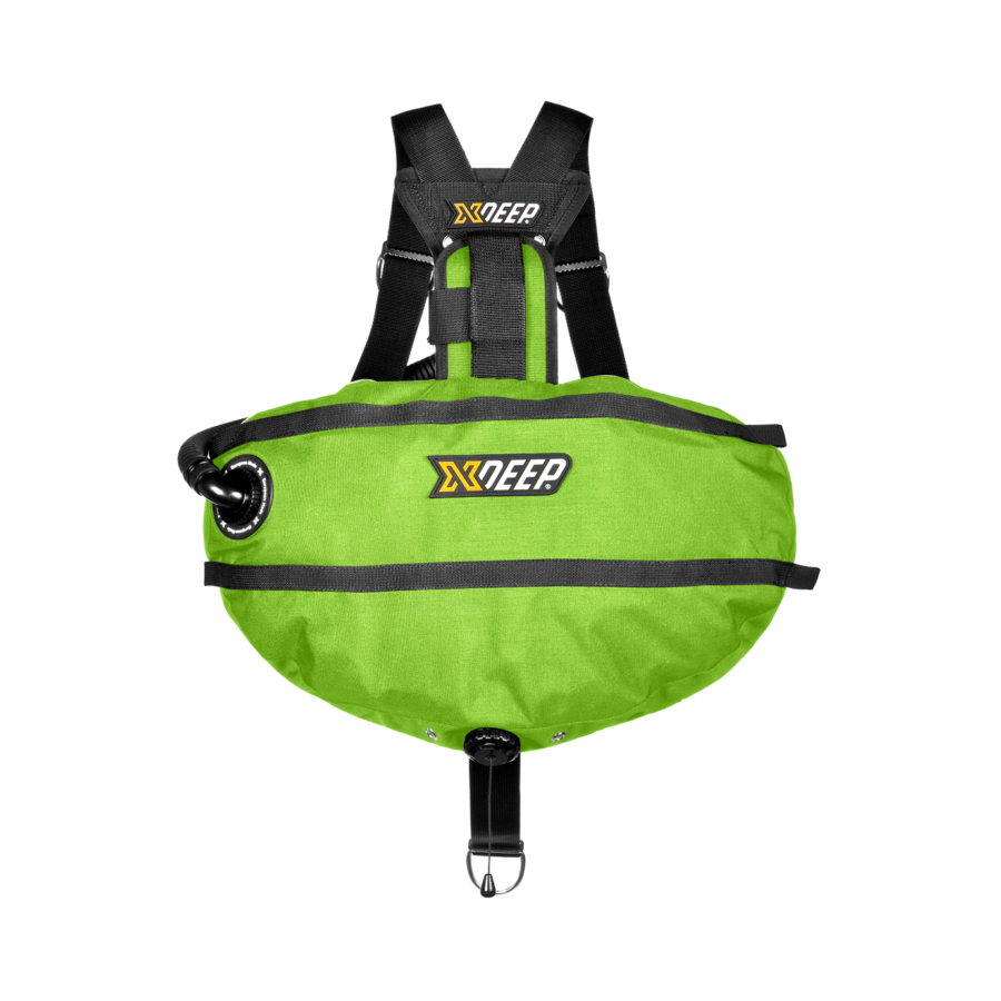 XDEEP Stealth 2.0 Classic RB-BCDs & Wings- by XDeep-Double (8×1.5kg)-Lime-Divemaster Scuba Nottingham