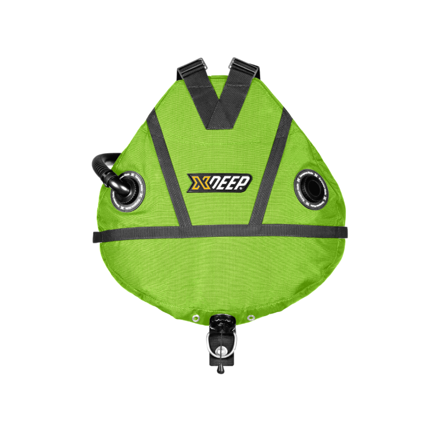 XDEEP Stealth 2.0 Rec RB-BCDs & Wings- by XDeep-Double (8x1.5kg)-Lime-Divemaster Scuba Nottingham