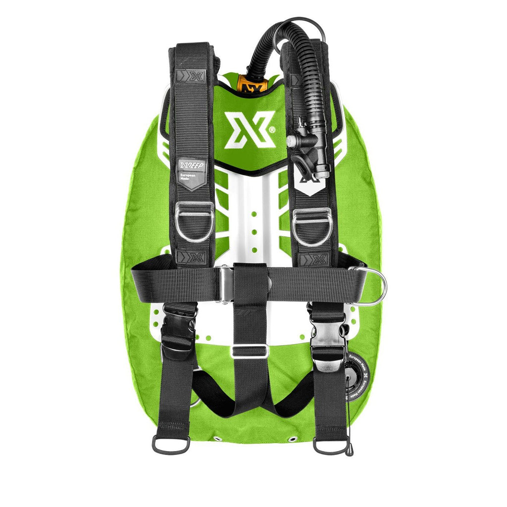 XDeep Zen Wing System-BCDs & Wings- by XDeep-Standard-Small Aluminium-Lime-Divemaster Scuba Nottingham