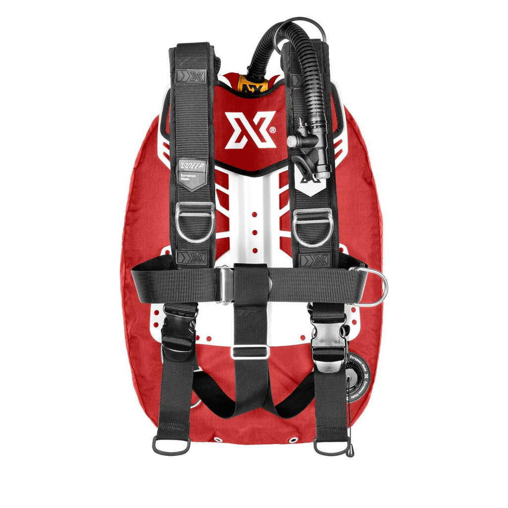 XDeep Zen Wing System-BCDs & Wings- by XDeep-Standard-Small Aluminium-Red-Divemaster Scuba Nottingham