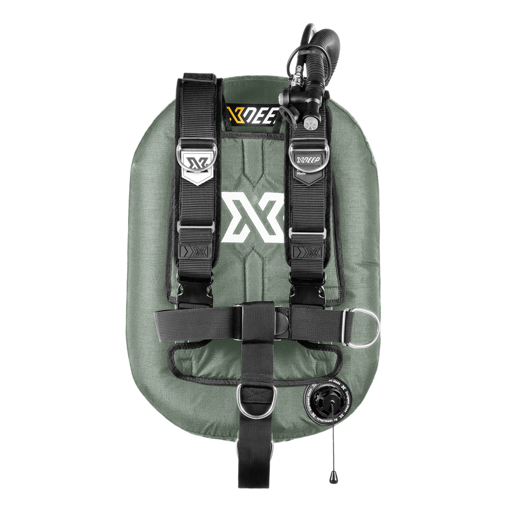XDeep Zeos 28 Wing System-BCDs & Wings- by XDeep-Deluxe-Aluminium-Light Grey-Divemaster Scuba Nottingham