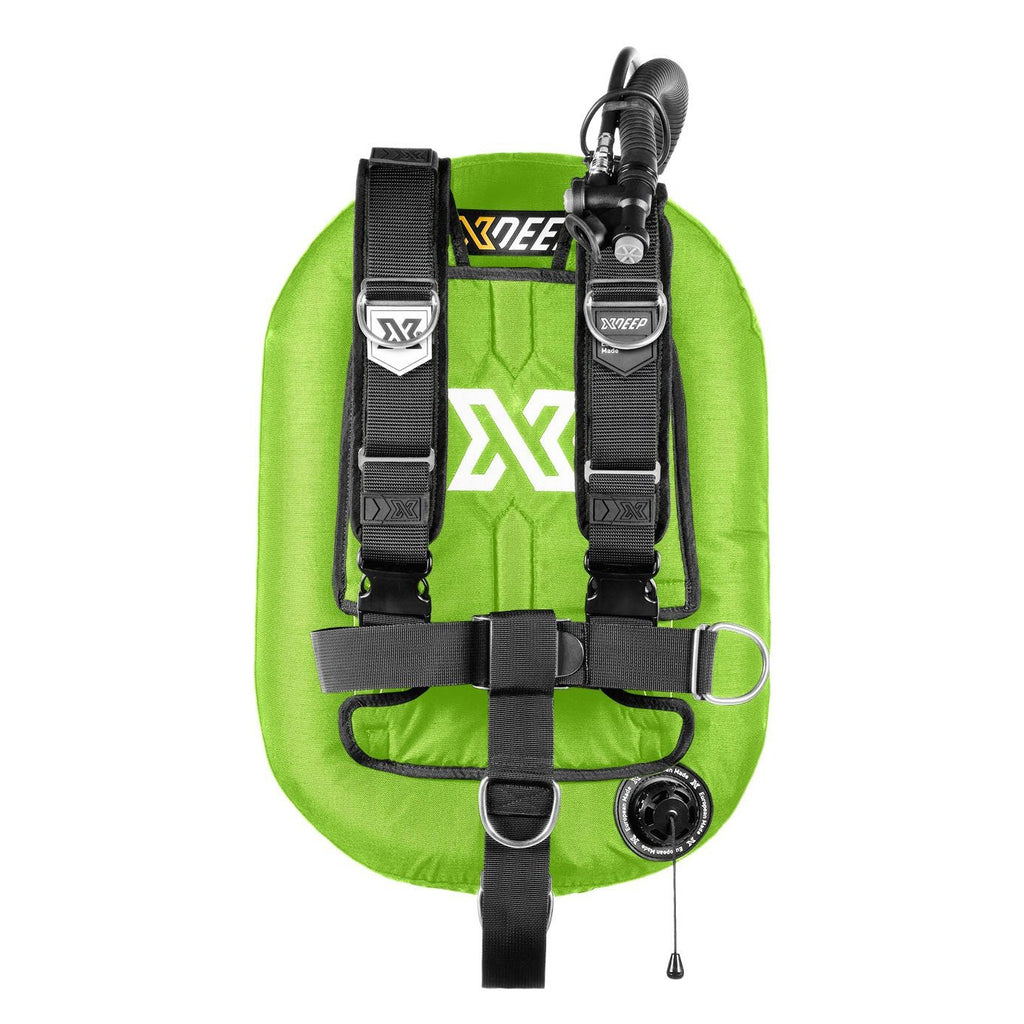 XDeep Zeos 28 Wing System-BCDs & Wings- by XDeep-Deluxe-Aluminium-Lime-Divemaster Scuba Nottingham