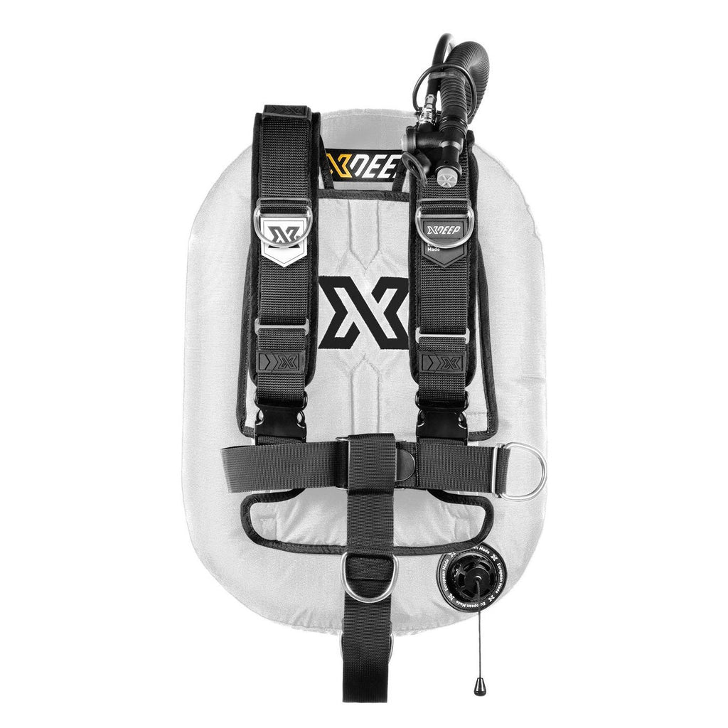 XDeep Zeos 38 Wing System-BCDs & Wings- by XDeep-Deluxe-Aluminium-White-Divemaster Scuba Nottingham